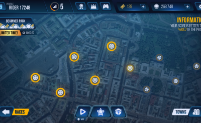 Mobile Motorcycle Game UI Design – Unity Asset