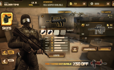 Mobile FPS Game UI Design – Unity Asset