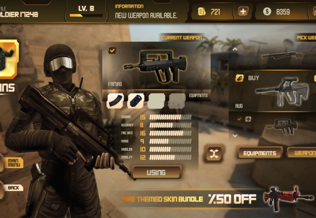 Mobile FPS Game UI Design – Unity Asset